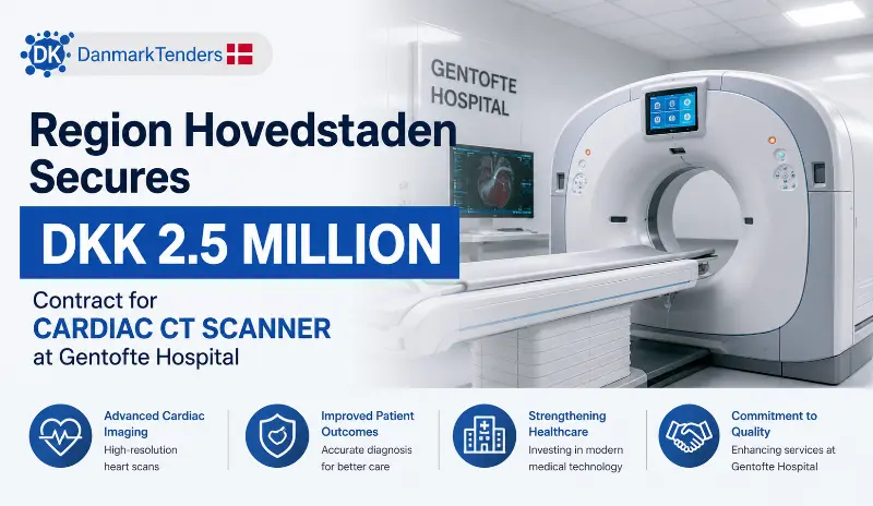 Region Hovedstaden Secures DKK 2.5 Million Contract for Cardiac CT Scanner at Gentofte Hospital
