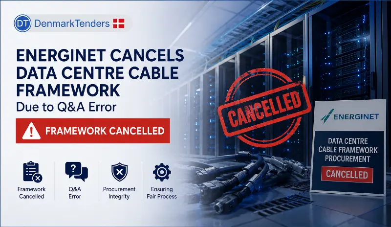 Energinet Cancels DKK 21 million Data Centre Cable Framework Due to Q&A Error