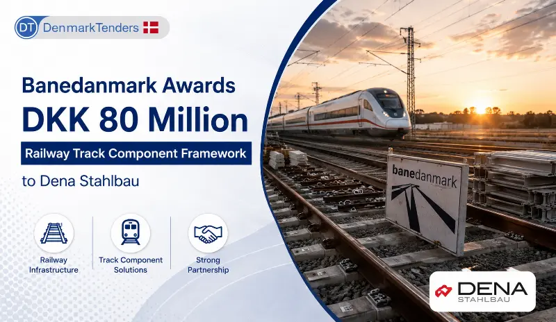Banedanmark Awards DKK 80 Million Railway Track Component Framework to Dena...