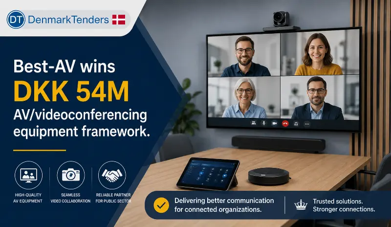 Best-AV wins DKK 54M AV/videoconferencing equipment framework